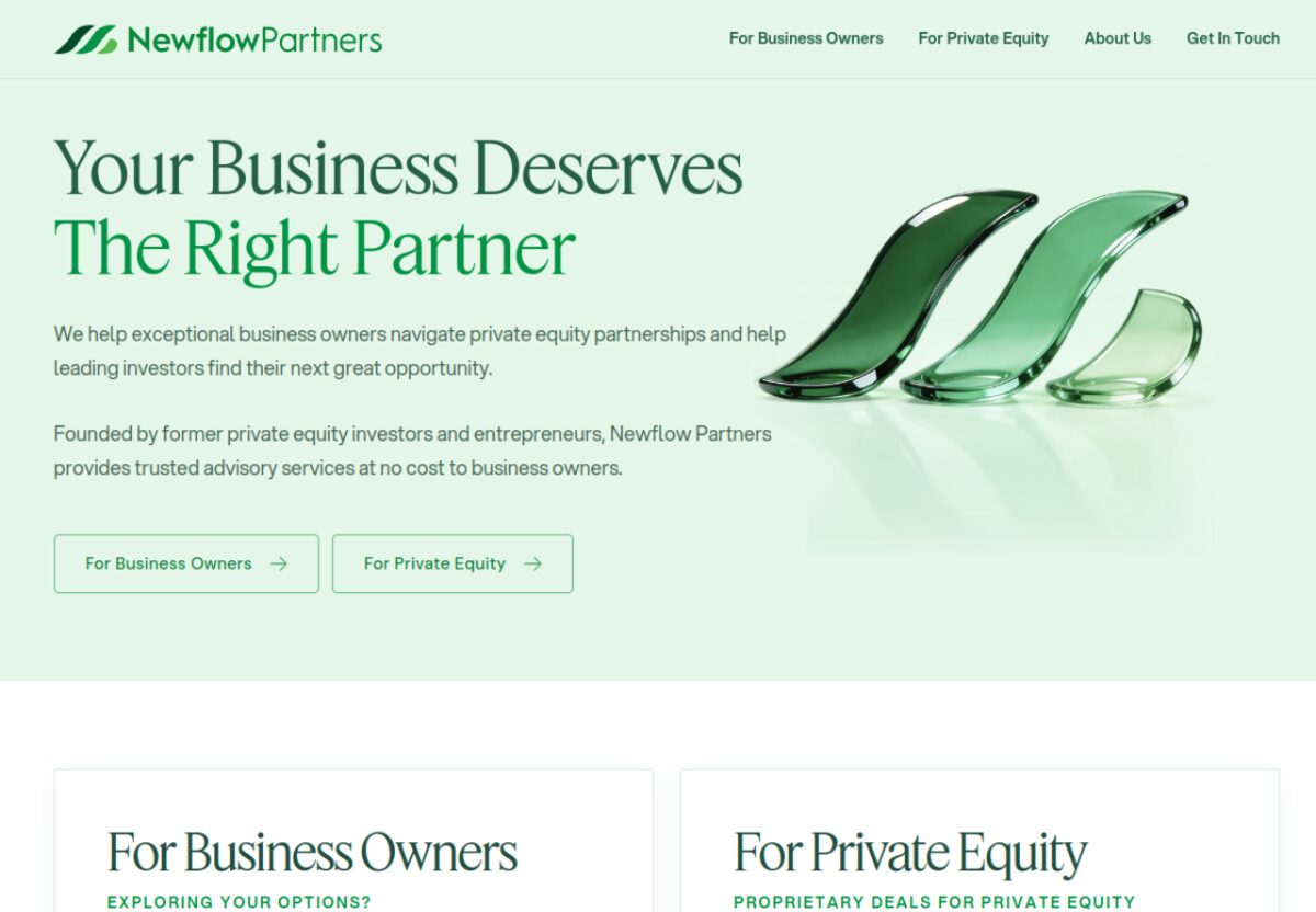Newflow Partners website