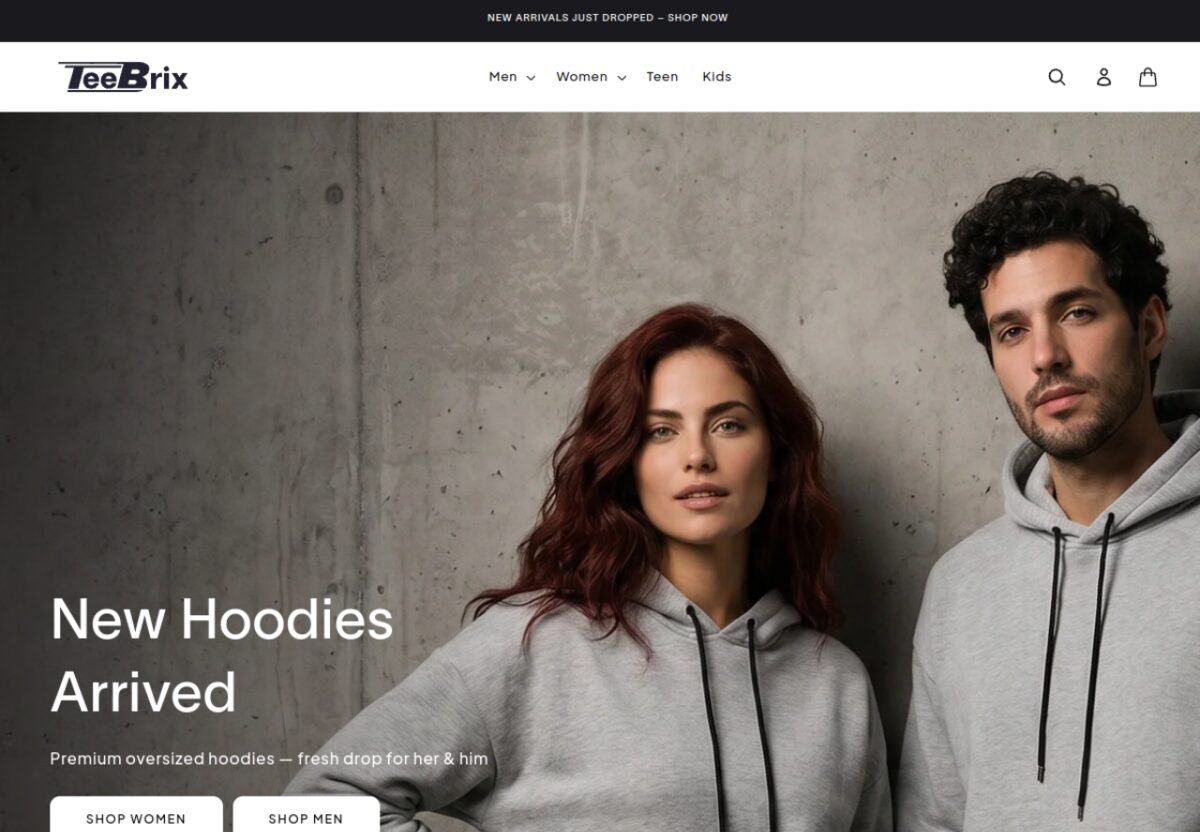 TeeBrix website
